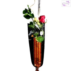 Rosa de Sant Jordi en bolsa negra Premium
